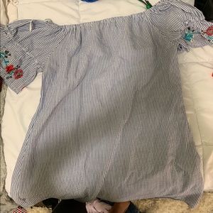 Off the shoulder mini dress